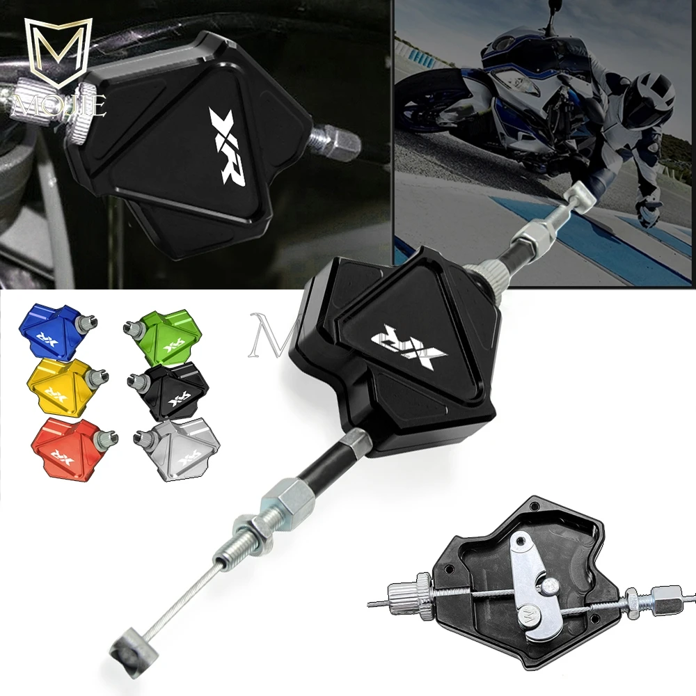 Motorcycle CNC Aluminum Stunt Clutch Lever Easy Pull Cable System For