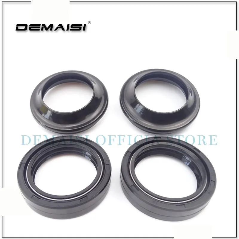 DEMAISI Shock Absorber Part 37*50*11 MM or 37x50x11 Front Fork oil seal & Dust Seals Kit For Motorcycle Kawasaki EX250 | Автомобили и