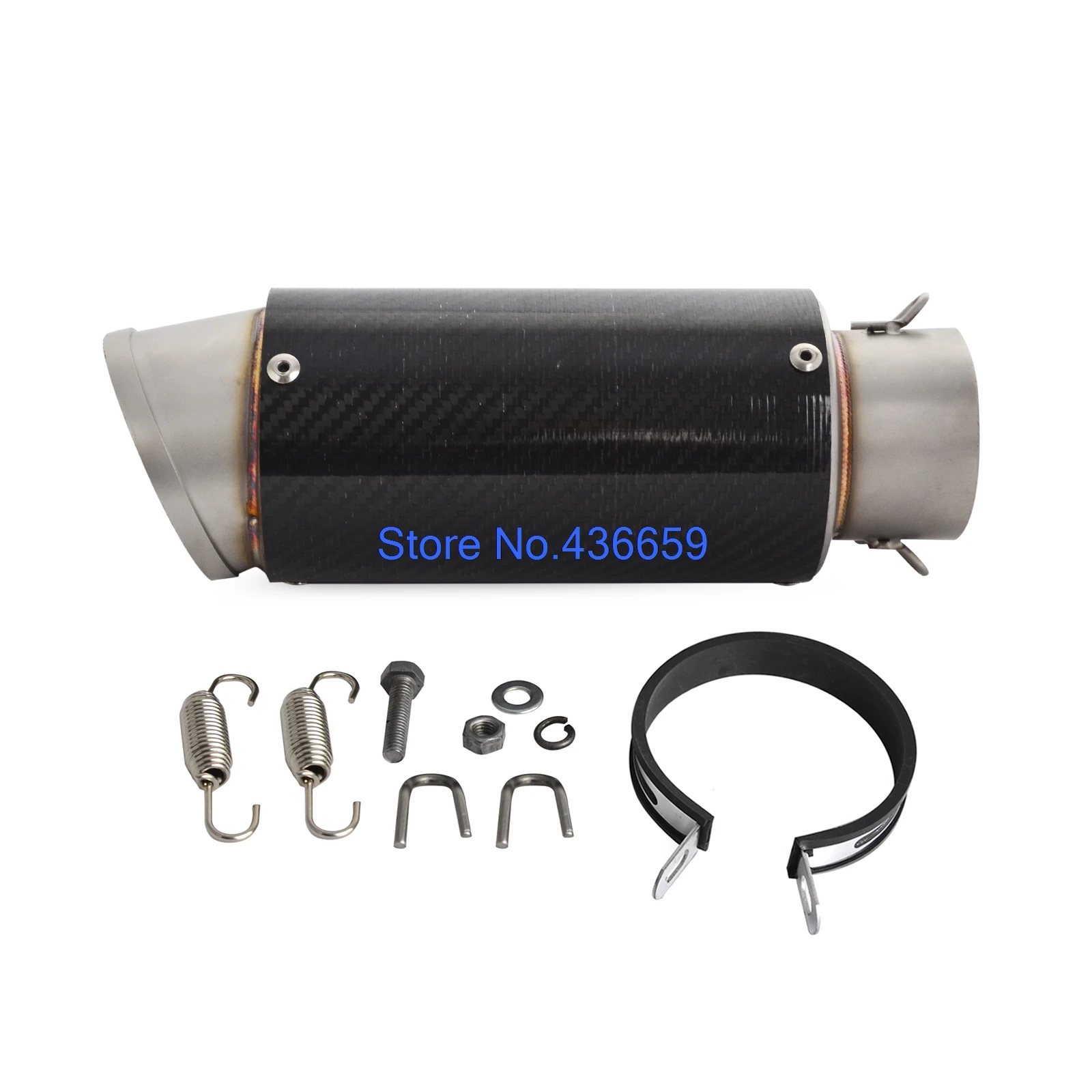 Motorcycle Exhaust Muffler Pipe Silencer 61mm GP For Dirt Bike Street