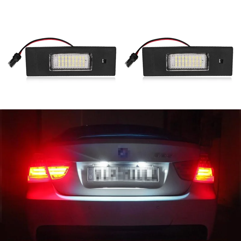 1pair/2pcs 12v Car Plate Light Number Plate Lights Lamp Error Free Led