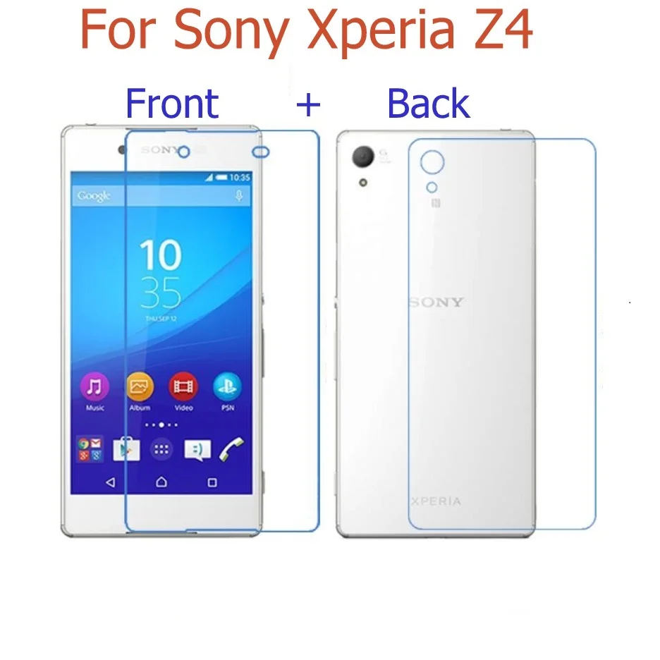 Передняя и задняя) HD прозрачный глянцевый и матовая пленка для sony xperia Z L36H Z1 L39H Z2 Z3 Z4 Z5 Premium Ultra plus Защитная пленка для экрана - Цвет: For SONY Z4