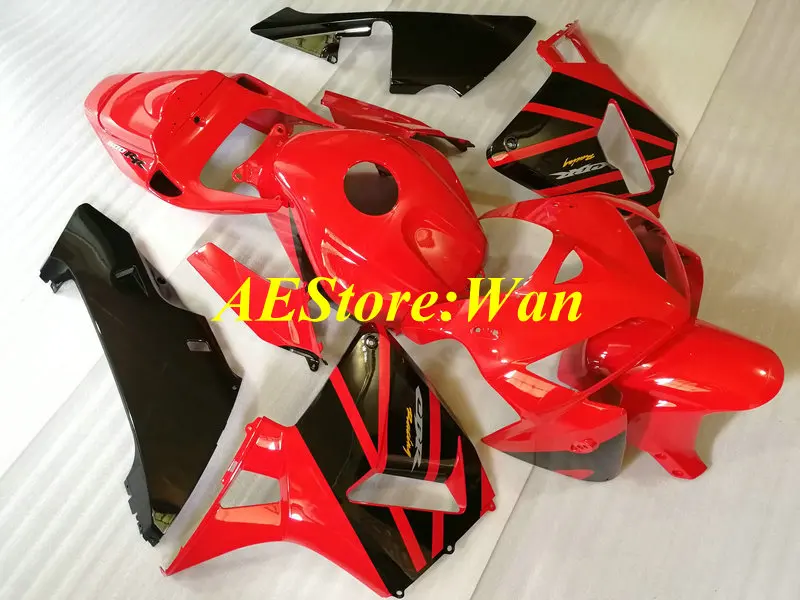 Мотоцикл обтекатель комплект для HONDA CBR600RR F5 05 06CBR 600RR CBR 600 2005 2006 ABS Горячие Красный лаковый черный обтекатели комплект+ подарки HQ04