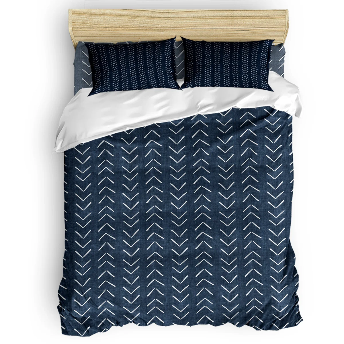 

Mud Cloth Big Arrows in Navy Duvet Cover Set Collection of 3/4pcs Bedding Set Bed Sheet Pillowcases Cover Set