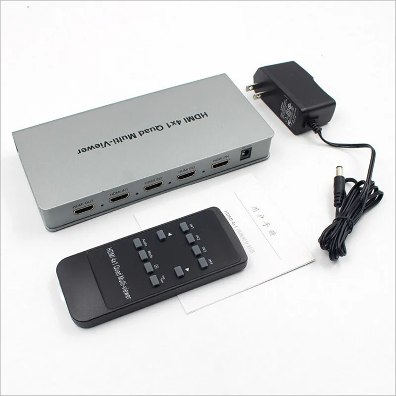 

1080P HDMI 4x1 Quad Multi-viewer Converter with Seamless Switcher IR Control