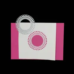 Капли воды круг металлический трафарет для Скрапбукинг штампованное декоративное изделие поставки самодельная бумажная карточка