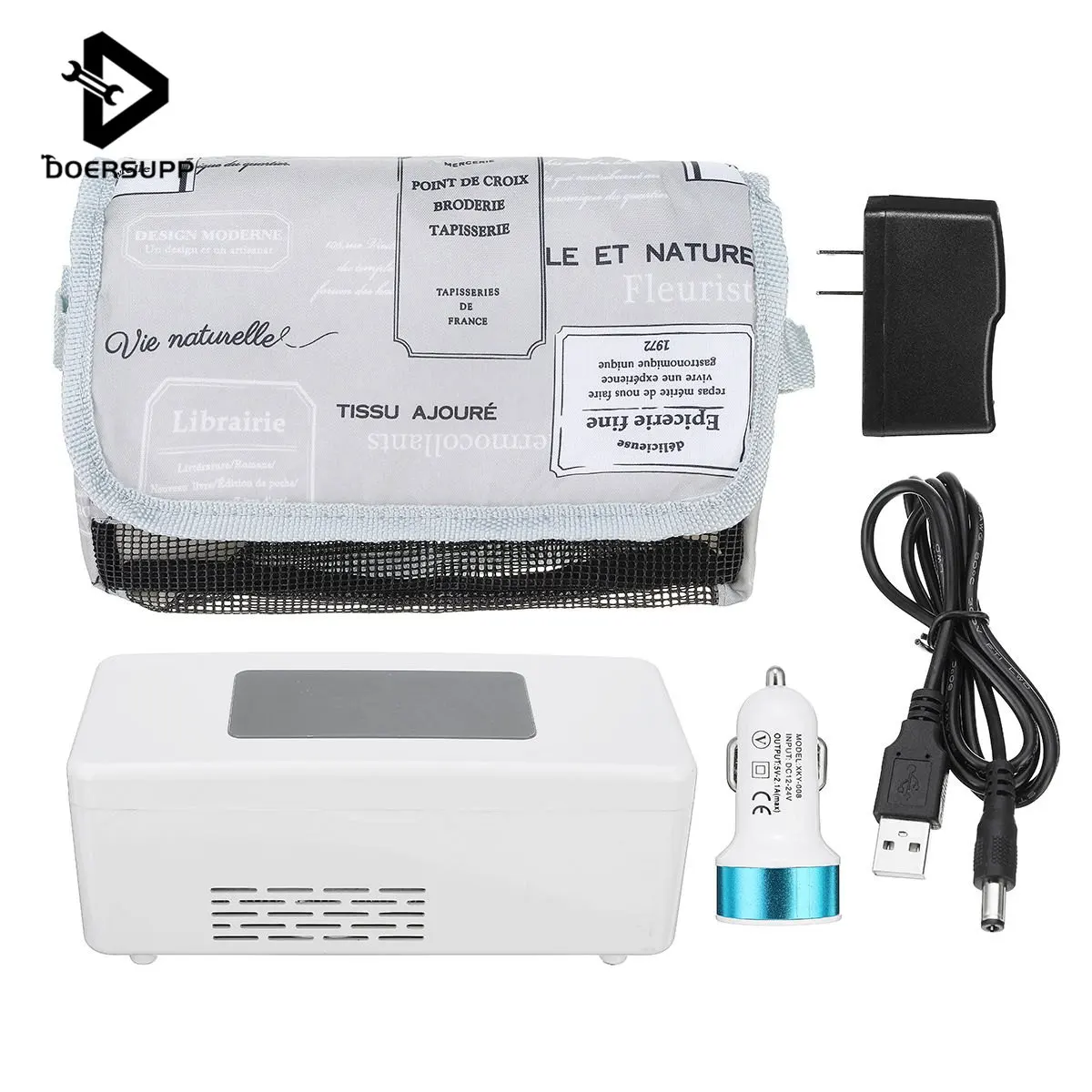 

Doersupp Rechargeable Medicine Refrigerators Portable mini insulin cooler box Portable Drug Reefer Car Small Refrigerator