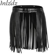 Женские костюмы для танца живота, юбки с поясом, Регулируемая кожаная одежда для танца живота, юбка для живота, юбка с бахромой