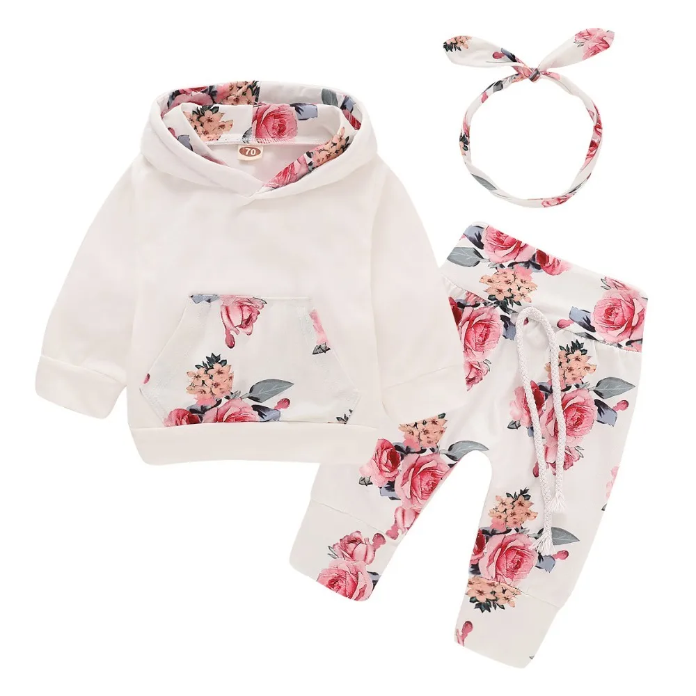 LILIGIRL/Одежда для маленьких девочек Полный комплект с повязкой на голову, 3 предмета, наряды для новорожденных девочек, красный, для младенцев, первый Модный комплект одежды для маленьких девочек - Цвет: as pic