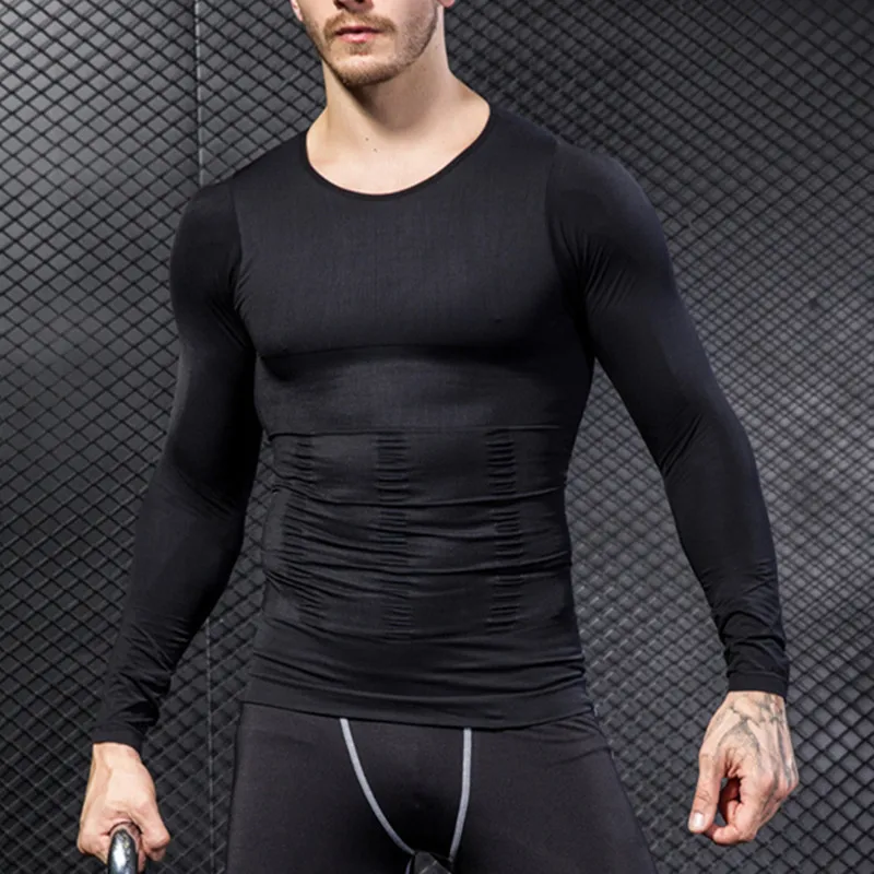 Men Gynecomastia Boobs Control Tshirt Body Shaper Belly Reduce Abdomen Slimming Corsets Compression