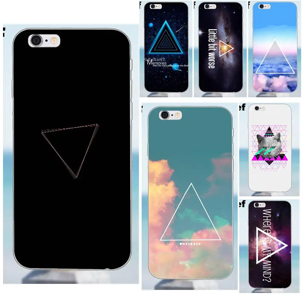 Для iPhone X 4 4S 5 5S 5C SE 6 6S 7 8 Plus Galaxy A3 A5 J1 J3 J5 J7 2016 2017 Мягкий ТПУ чехол Harajuku Wind Sign Triangle |