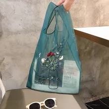 Японские все виды прозрачной небольшой сумки свежий hyuna цвет женские сумки прозрачная ткань маленькие женские сумки для покупок