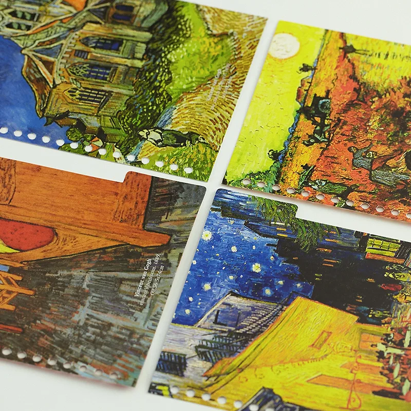 Тетрадь Ван Гог Illustrator Ежедневники пуля журнал канцелярские сменный книга Бизнес