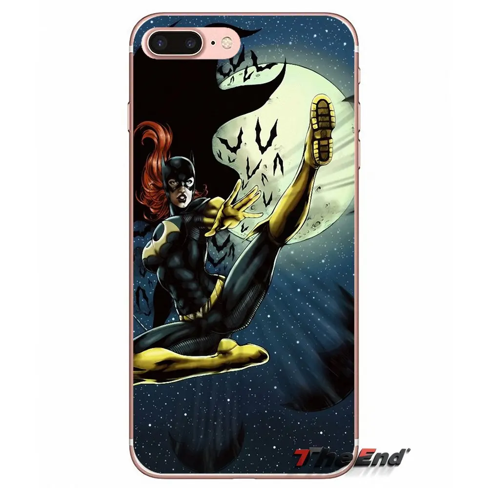 Мягкий чехол для мобильного телефона Catwoman Batgirl с Бэтменом Apple iPhone X 4 4S 5 5S SE 5C 6 6S 7 8