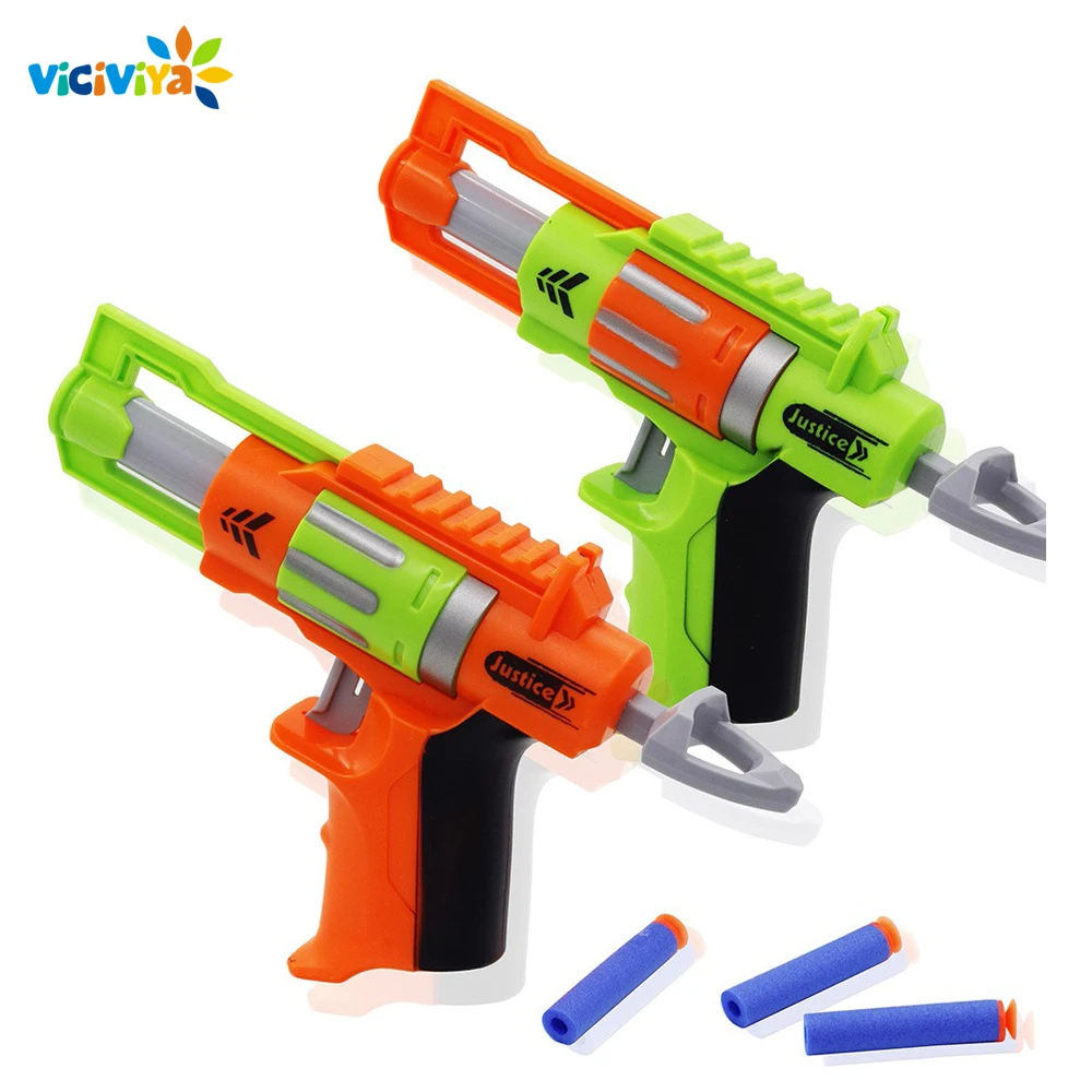 

Viciviya Kids Toys Soft EVA Bullet Toy Gun For N-Strike Bullet Darts Round Head Blasters EP Children Toys with 4 bullets
