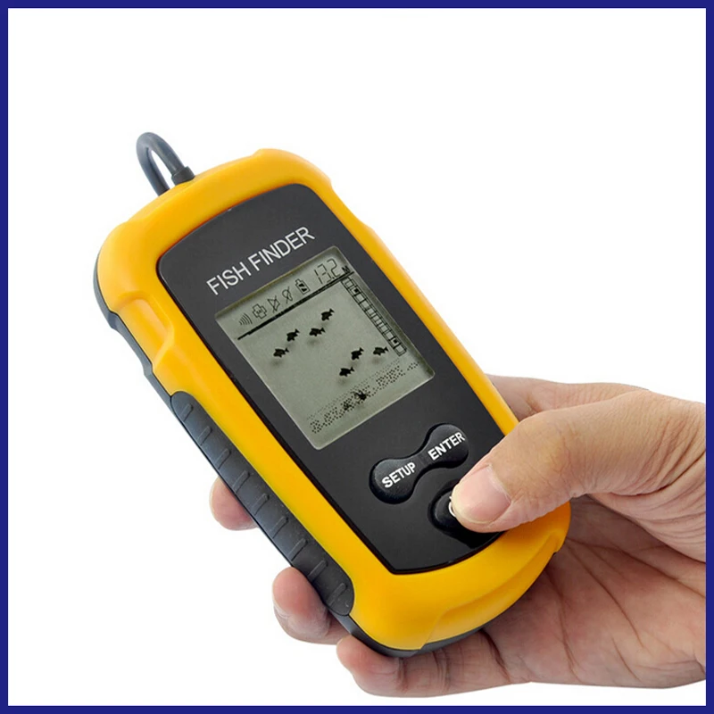 المحمولة سونار السمك مكتشف العمق أسلم fishfinder إنذار 100 متر الصيد الطعم أداة المحمولة سونار السمك مكتشف العمق أسلم fishfinder إنذار 100 متر الصيد الطعم أداة