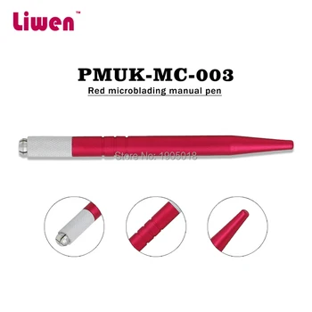

New arrival 50pcs red Professional 3D Embroidery Manual Microblading Pen Eyebrow Tattoo Pens for semi permanent makeup