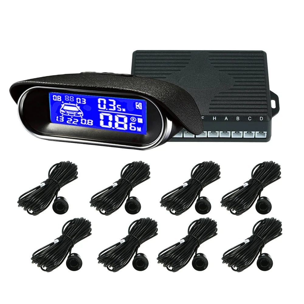 

Car Reverse Backup Radar System Parking Sensors 6 Sensors Electronics Cars Parking Assistance Reversing Radar LCD Display