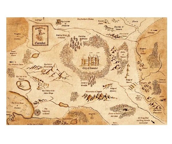 Mapa Harry Potter do maroto cartazes para paredes decoração 50 x 76 cm