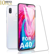 HODYEX закаленное стекло для samsung Galaxy A40 защита экрана 9H 2.5D телефон на Защитное стекло для samsung A40 стекло