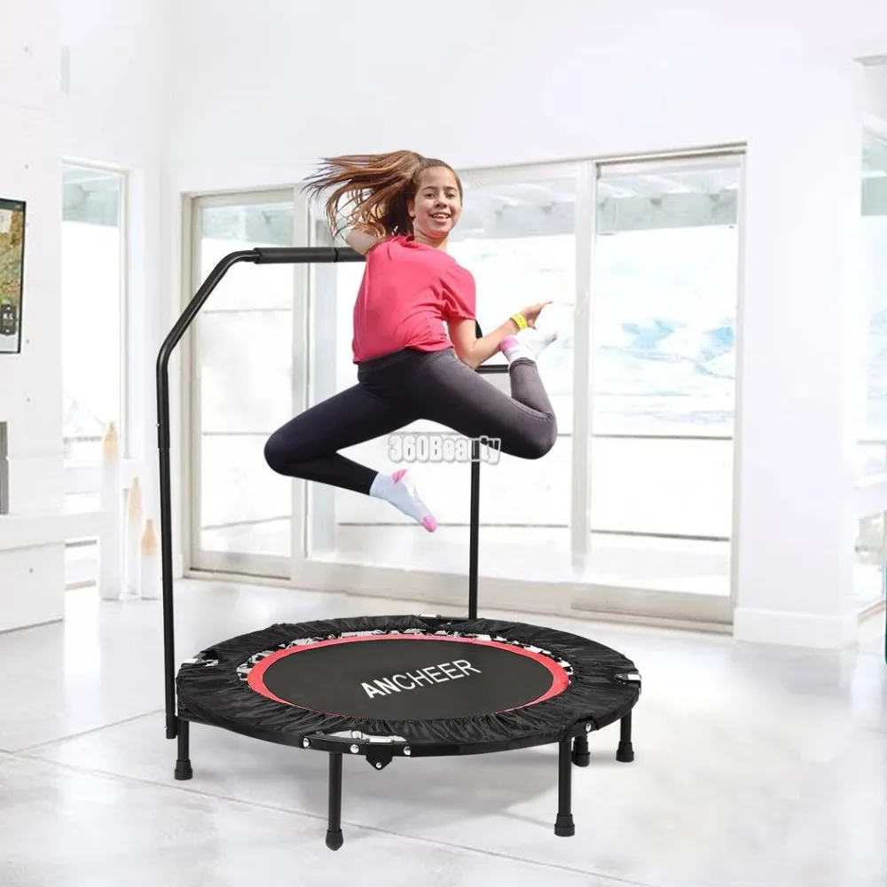 ANCHEER 40 дюймов Мини Складной батут для фитнеса тренировки Rebounder детский детей с