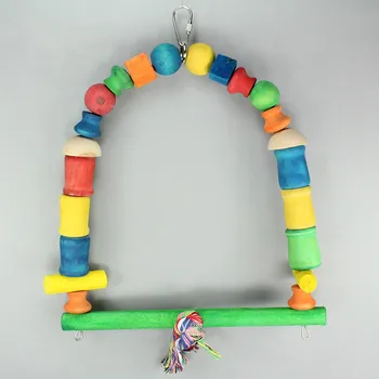 

1PCS Bird Toy Parrot Toy Swing Natural Toy Birdcage Accessories Parrot Supplies