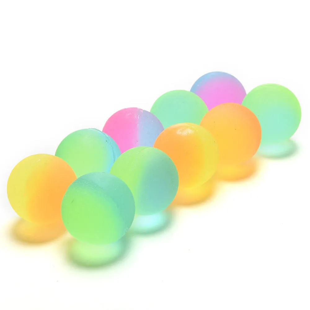 10 шт./1 компл. 32 мм лунный мяч с высоким отскоком фосфоресцирующие наполнители для пиньяты для детской вечеринки