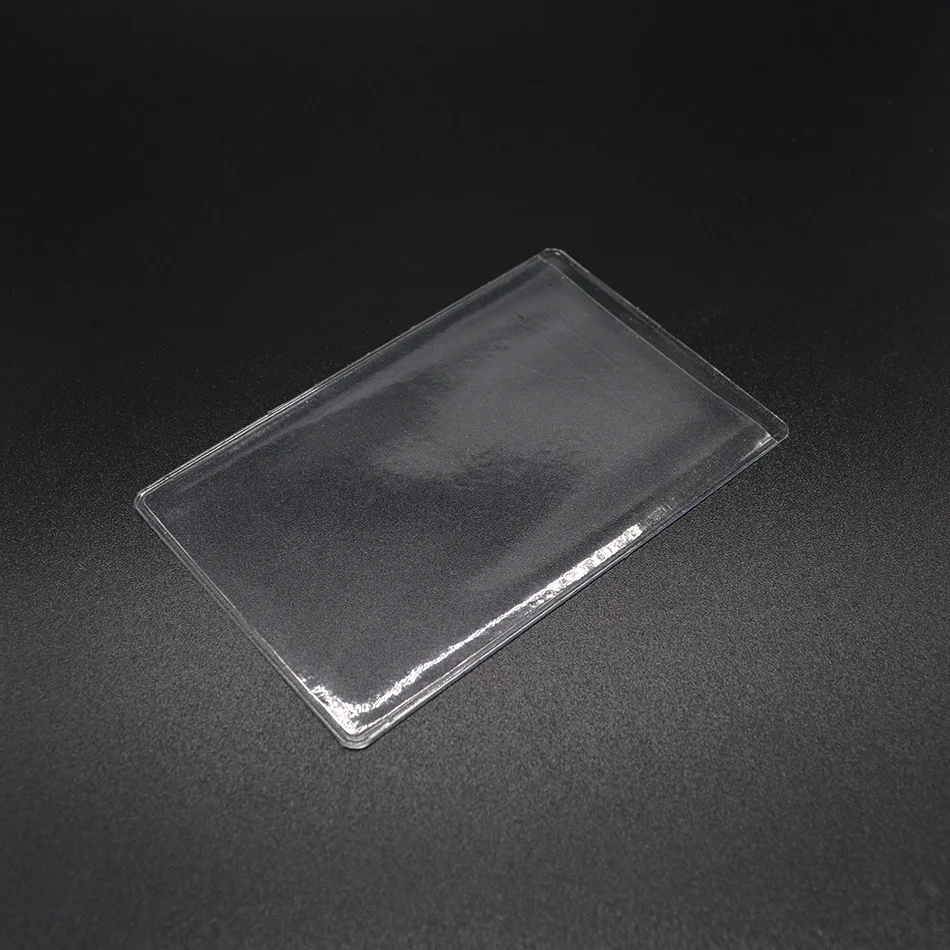 

Pvc Id Card Holder porte carte Plastic Silicone Cardholder Transparent Bus Bank Card Badge Holder Wallet Cards pasjeshouder