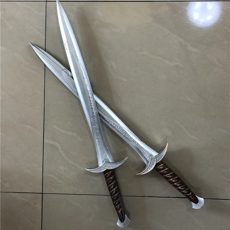 1:1 Movie Cosplay Sword 72cm Gold Sting The Hobbit Frodo Baggins Sword Kids Gift Safety PU Material