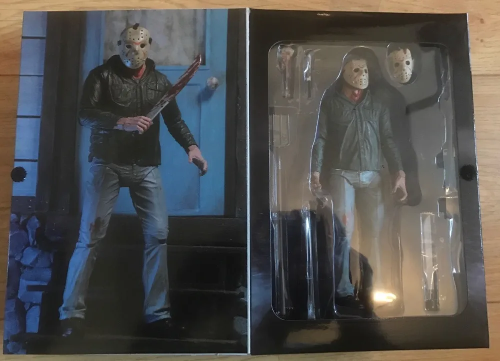 NECA// VIERNES 13 JASON VOORHEES 18 CM FRIDAY 13TH PART 3 3D 7/" BOX