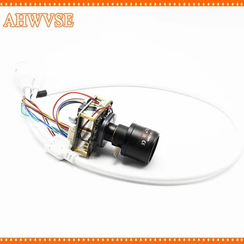 

Varifocal 2.8-12mm Lens CCTV POE IP Camera module Board PCB 1080P IRCUT LAN Cable ONVIF Mobile XMEYE Security Cam