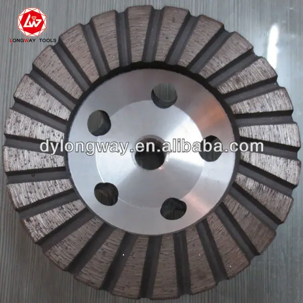

100mm 4"diamond aluminum cup wheel,turbo cup wheel,angle grinder cup wheel,turbo type for grinding granite,masonry
