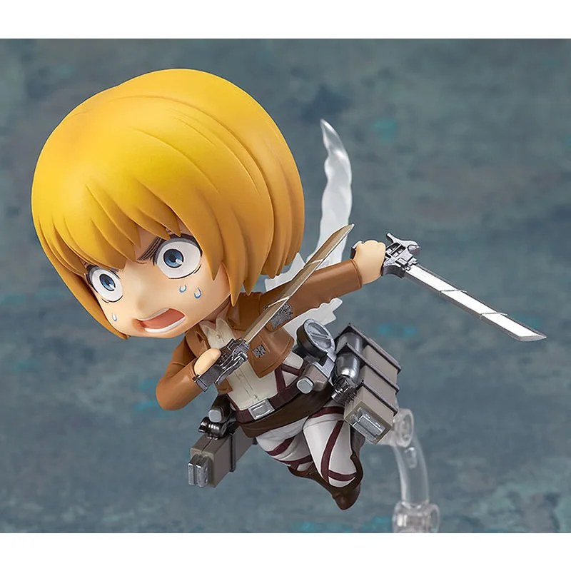 10 см оригинальное издание Nendoroid атака на Титанов Армин арлерт ПВХ фигурку Коллекция игрушек кукла с коробкой