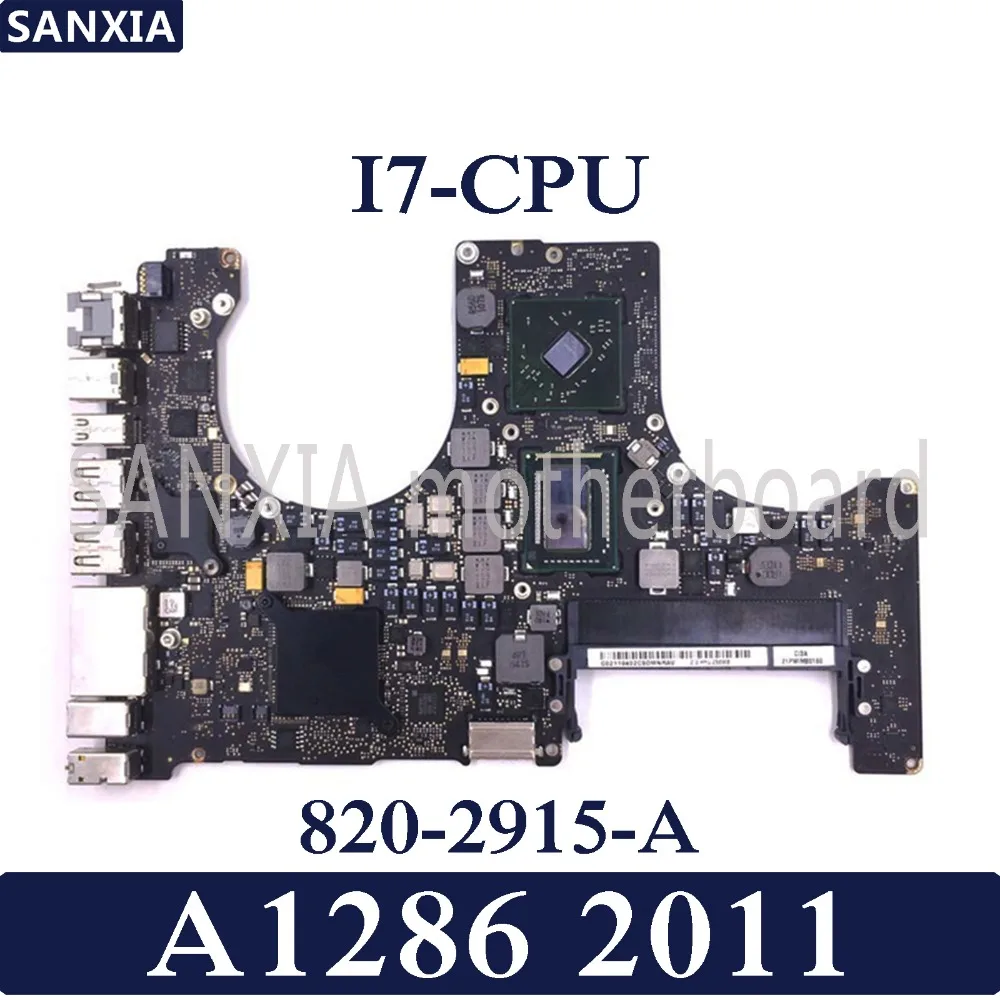 KEFU 820-2915-A материнская плата для ноутбука Apple MacBook Pro A1286 2011 оригинальная материнская плата I7-CPU