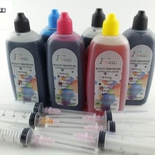 6 видов цветов PGI-525 краситель чернила для канона PIXMA MG8150 MG6150 принтер с шприц живописи тушью фото устойчивые к ультрафиолету чернила высокого качества