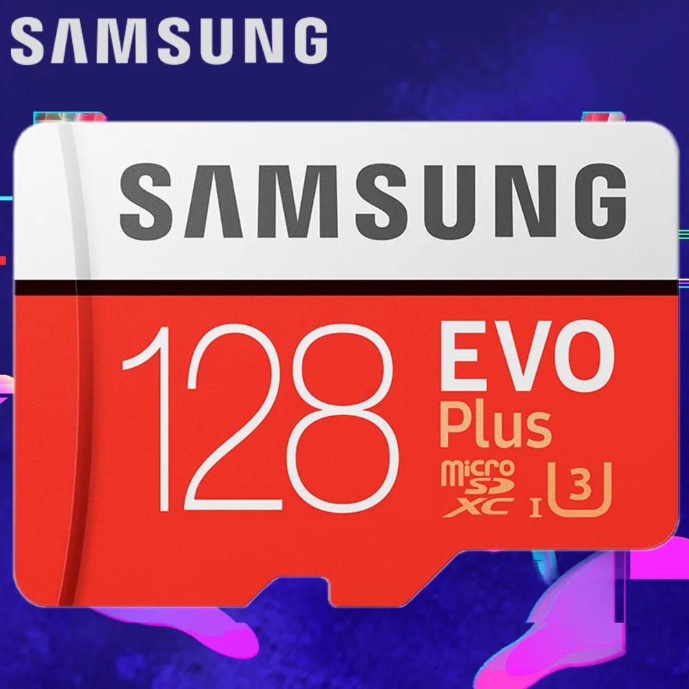 

Samsung Micro SD Memory Card 32GB 128GB 64GB 256GB TF Flash Card SDHC SDXC EVO+ UHS Class 10 C10 For tablet free shiping