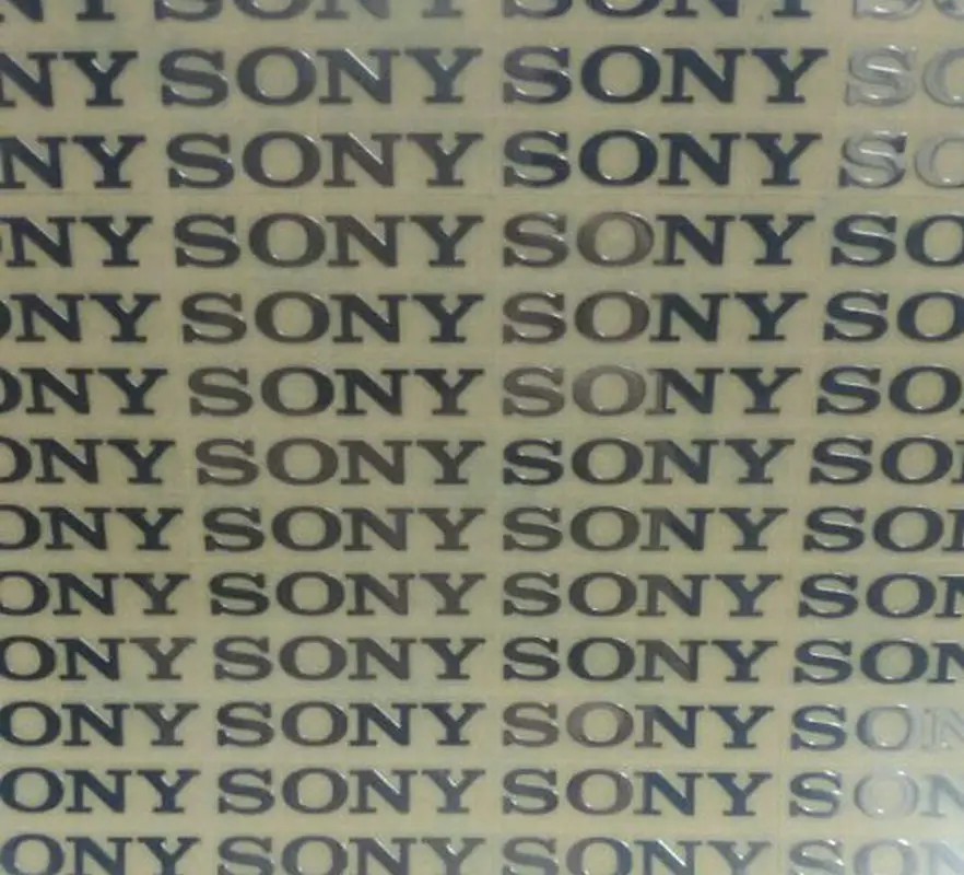 19X3 мм, 10 шт./лот,, золотые наклейки для SONY с логотипом, металлические наклейки, 3 мм(высота