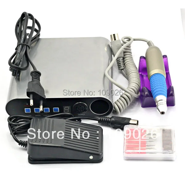 

Free Shipping - 1pcs Sliver Color Electric File For Acrylic UV Gel Manicure Pedicure Nail Drill