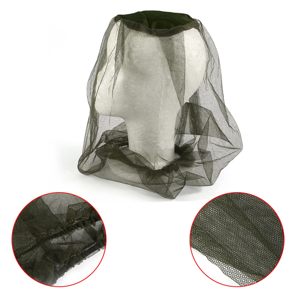 

Brand new Midge Mosquito Insect Hat Bug Mesh Head Net Face Head Protector Mesh Travel Camping Mesh Cap