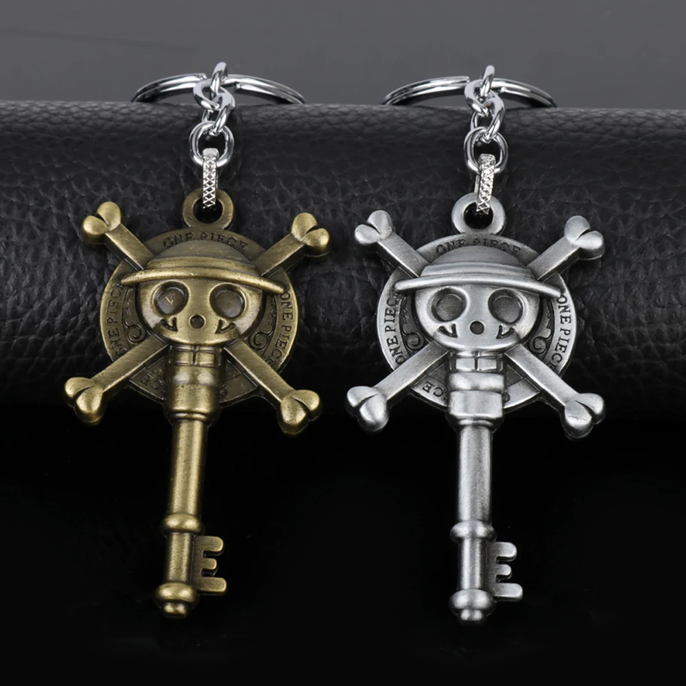 Hot Selling Diy Handmade Keyfob Metal Japan Cartoon One Piece Keychains Mokey D Luffy Hat Rudder Zoro Nami Usopp Sanji Chopper | Украшения