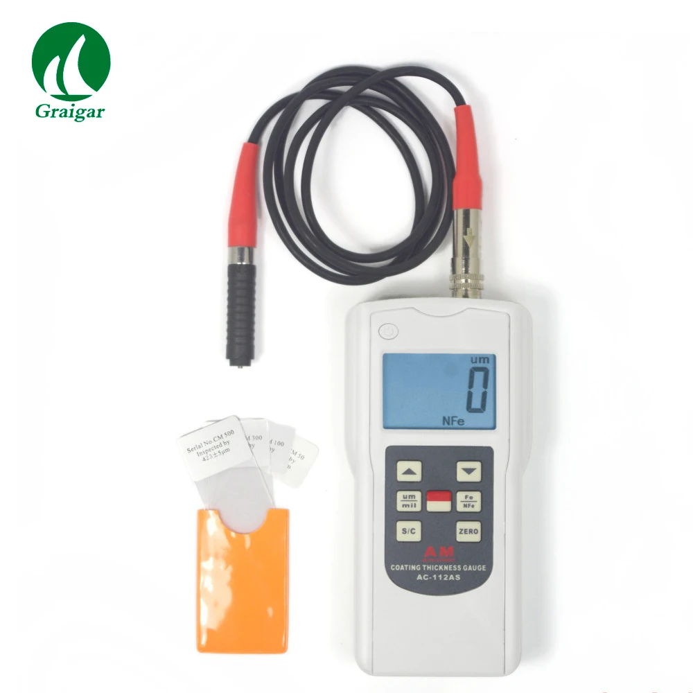 AC 112AS Aluminium / Chrome Coating Thickness Gauge , Paint Thickness Measurement Equipmentin