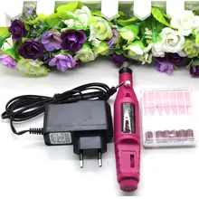 Nail Art Electric Pen Buffer Drill Shaper Machine 6 Bits File Manicure Tool Set