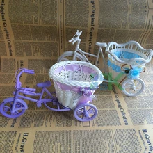 Корзина для хранения из смолы, корзина для велосипеда, ваза, подставка для растений, держатель для трицикла с велосипедной коробкой