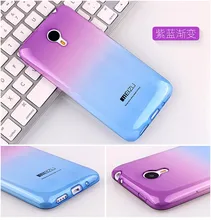 Hot Gradient Color Soft TPU Silicon Back Cover Case for MeiZu M1 M2 M3 Note M2