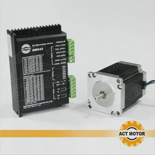1 шт. Nema23 шаговый двигатель 23HS8430 4 свинцовый 270oz in 76 мм 3.0A + драйвер DM542 4.2A 24 50 в 128