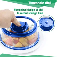 Герметичный Вакуумный пищевой упаковщик, крышка для посуды, пищевая Крышка для фруктов, сохраняет еду чистой, кухонный вакуумный упаковщик для еды, свежая крышка 9M20