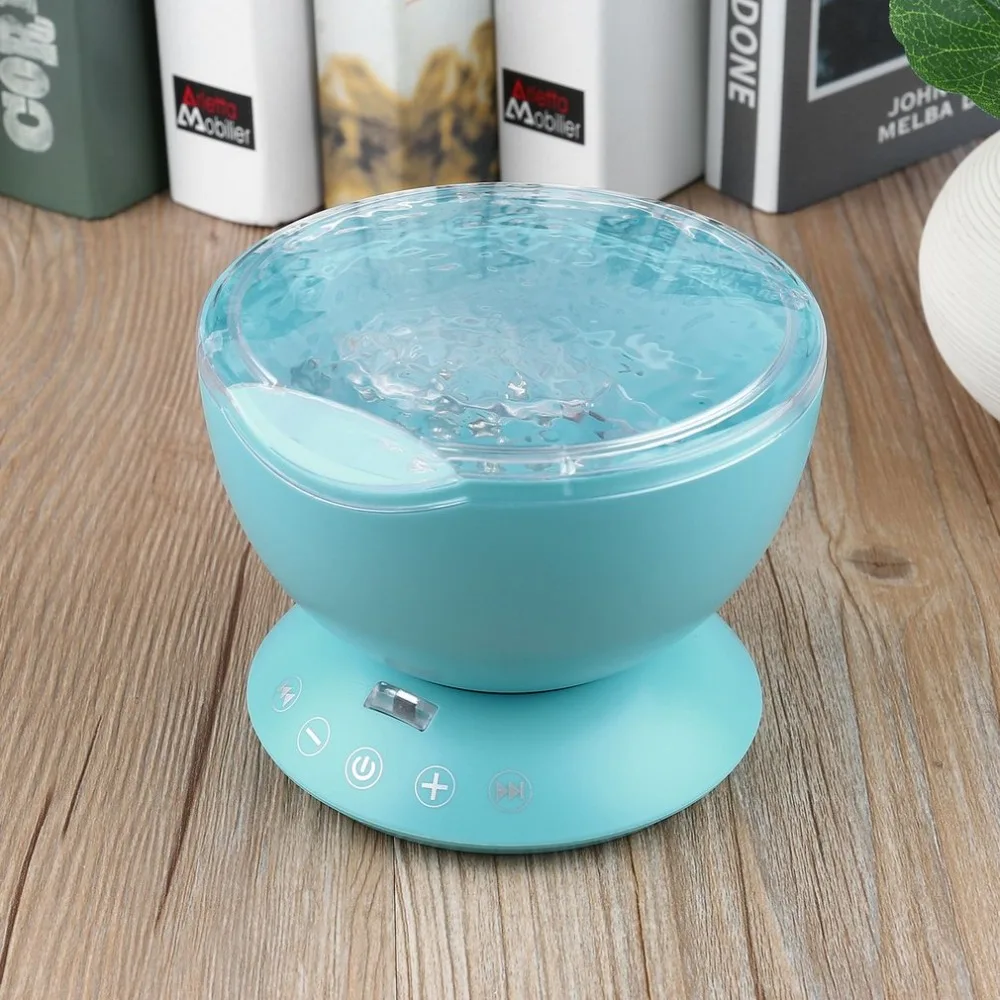 

2pcs Blue Ocean Wave Starry Sky LED Night Light Projector Novelty RC Lamp Nightlight Illusion Light For Baby Children