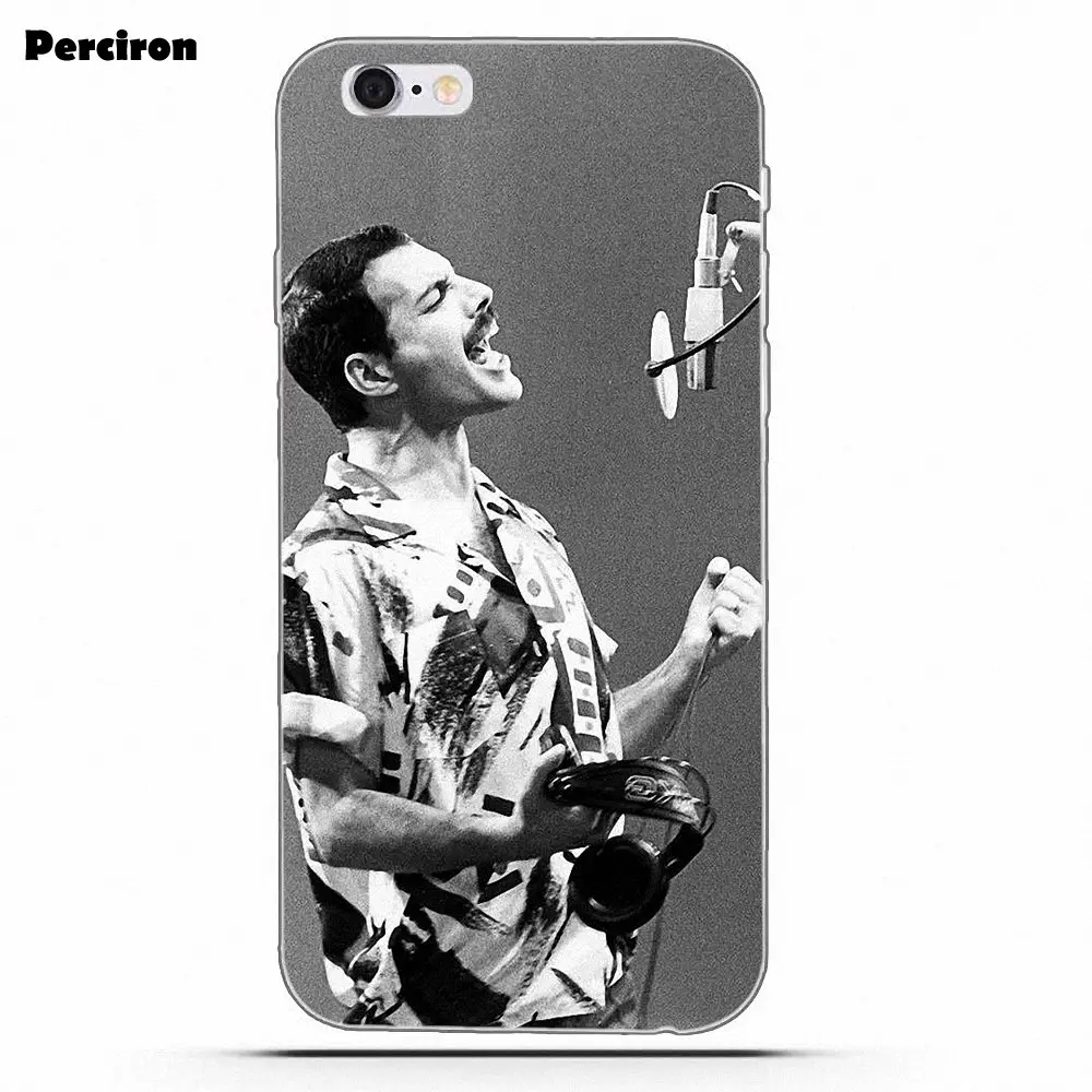 Мягкий дизайн для iPhone 4 4S 5 5C SE 6 S 7 8 Plus X Galaxy S5 S6 S7 S8 Grand Core II Prime Alpha Freddie Mercury Band Queen|for