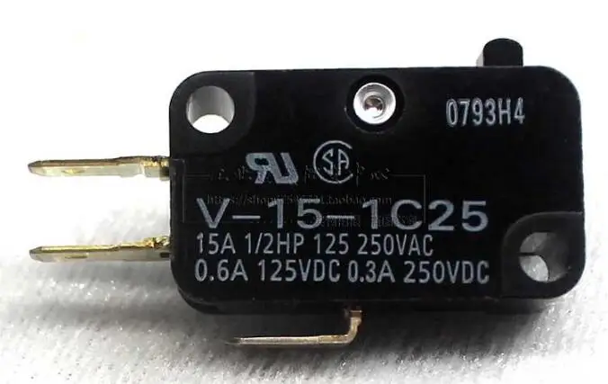 

6pcs Omron Travel limit micro switch V-15-1C25 V-152-1C25 V-153-1C25 V-154-1C25 V-155-1C25 V-156-1C25 V-15-1A5 250V 15A 3 pin