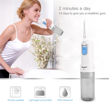 

150ml Electric Oral Irrigator USB Rechargeable Water Injection Tooth Cleaner Water Flosser High-frequency Pulse Teeth Whitening