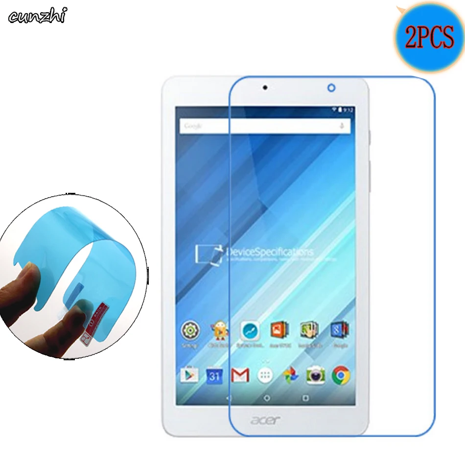 

2PCS Clear Soft TPU Nano Explosion-proof Tablet Screen Protector Protective Film For Acer Iconia One 8 B1 850 /B1-850 8 inch